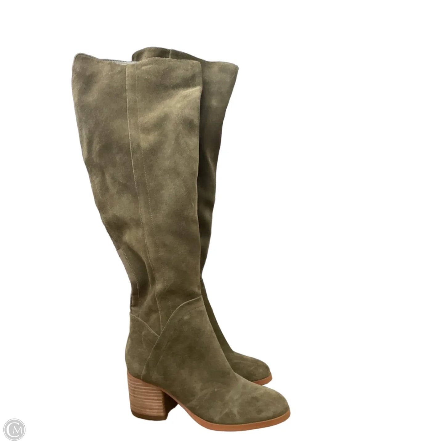 Boots Over-the-knee Flats By Marc Fisher In Green, Size: 5