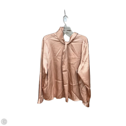 Blouse Long Sleeve By Alex Marie In Pink, Size: Xl