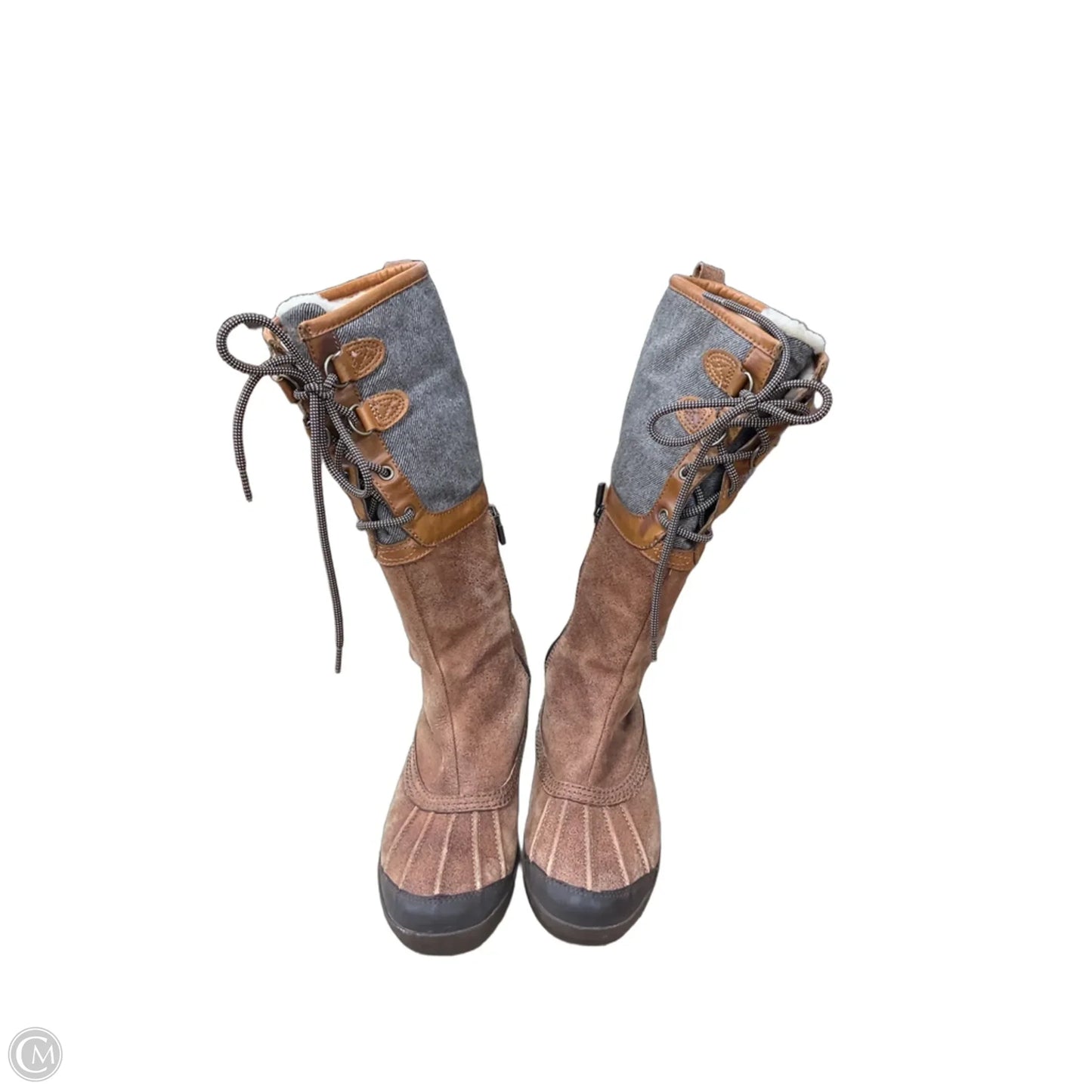Boots Designer By Ugg In Brown, Size: 8.5