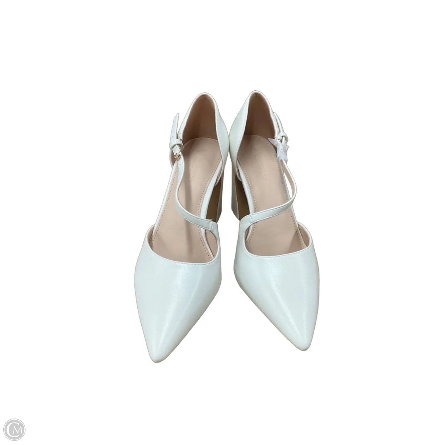 Shoes Heels Block By Coutgo In White, Size: 7.5