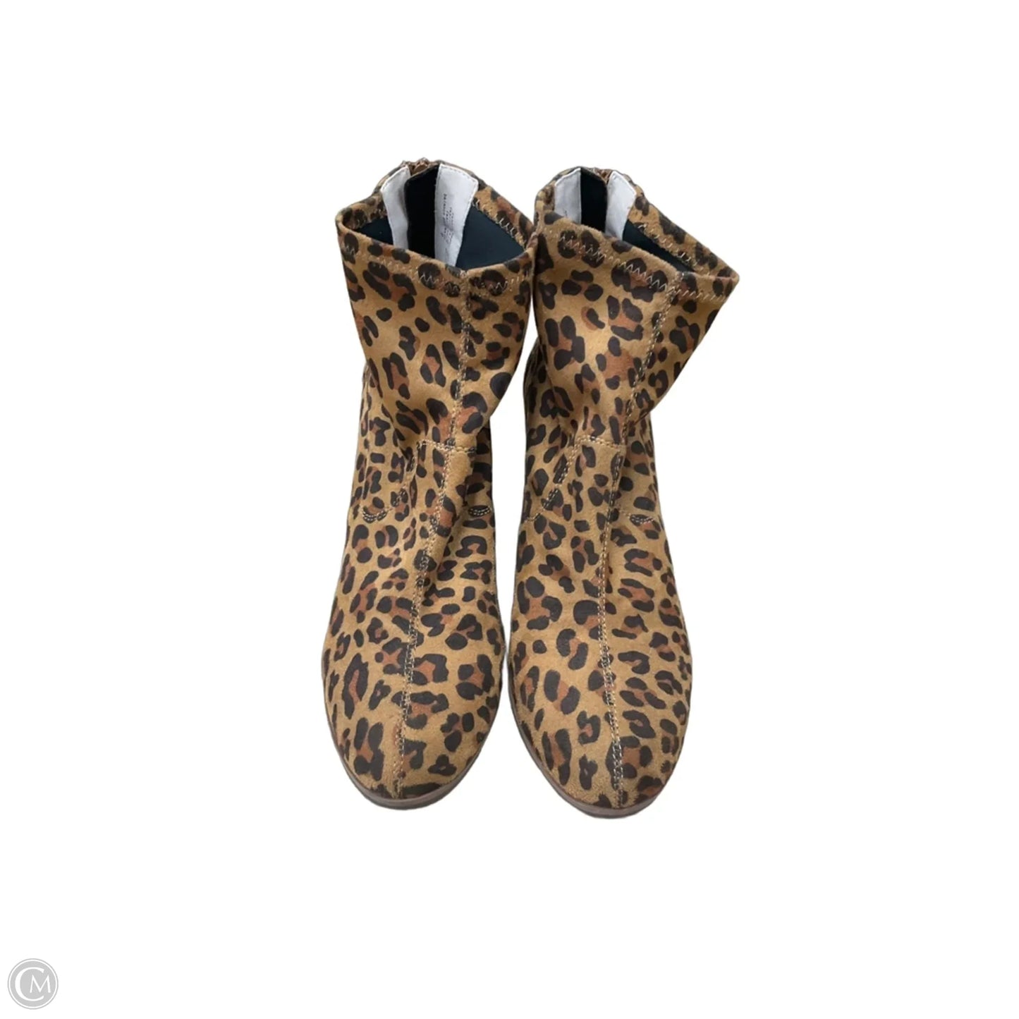 Boots Ankle Heels By Bc Clothing Company In Animal Print, Size: 9