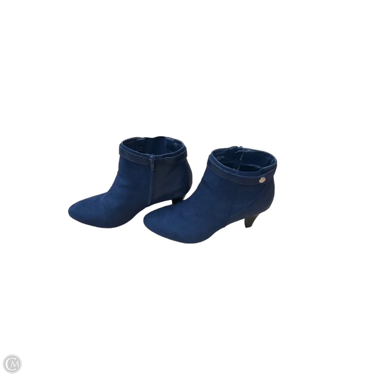 Boots Ankle Heels By Karen Scott In Navy, Size: 8.5