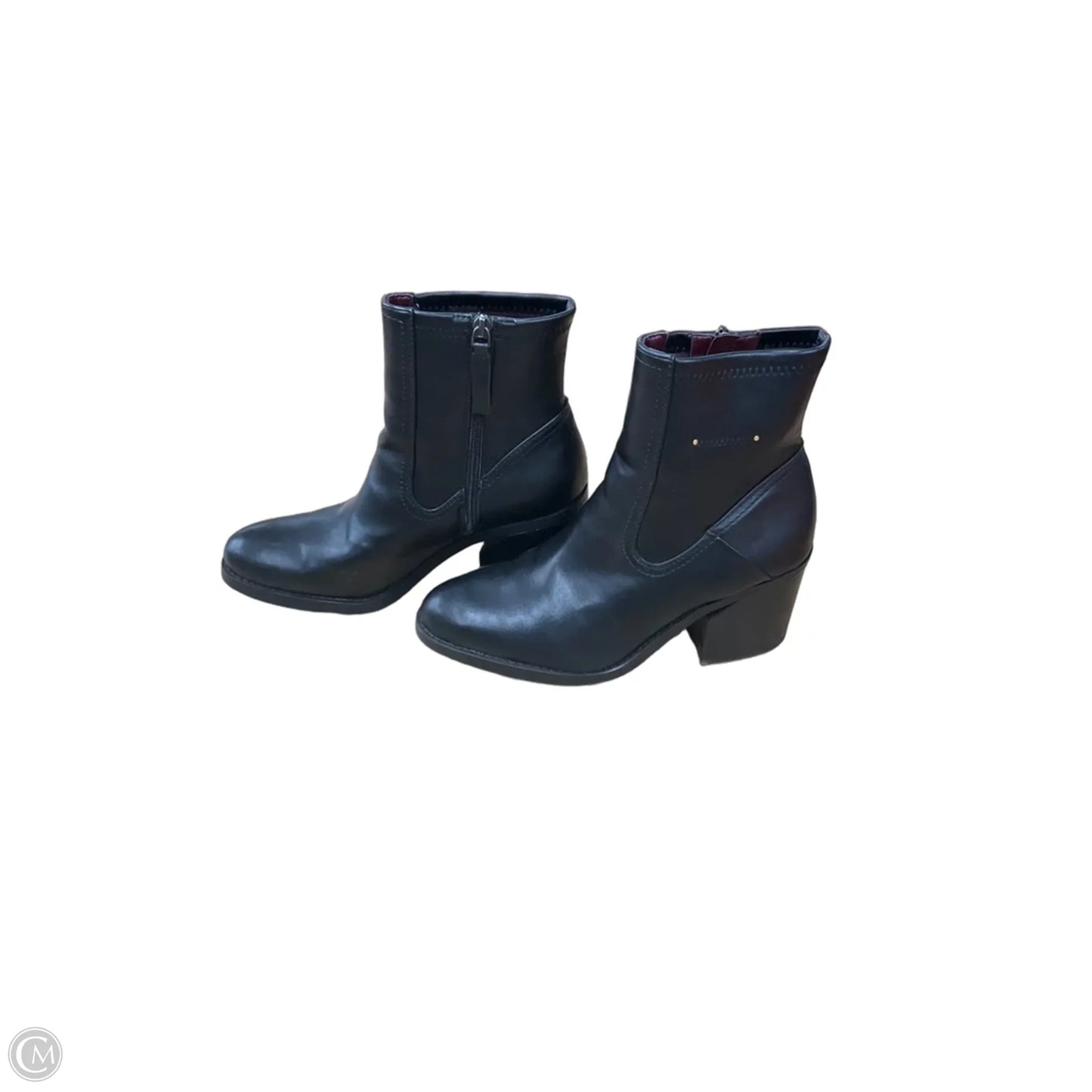 Boots Ankle Heels By Franco Sarto In Black, Size: 8.5