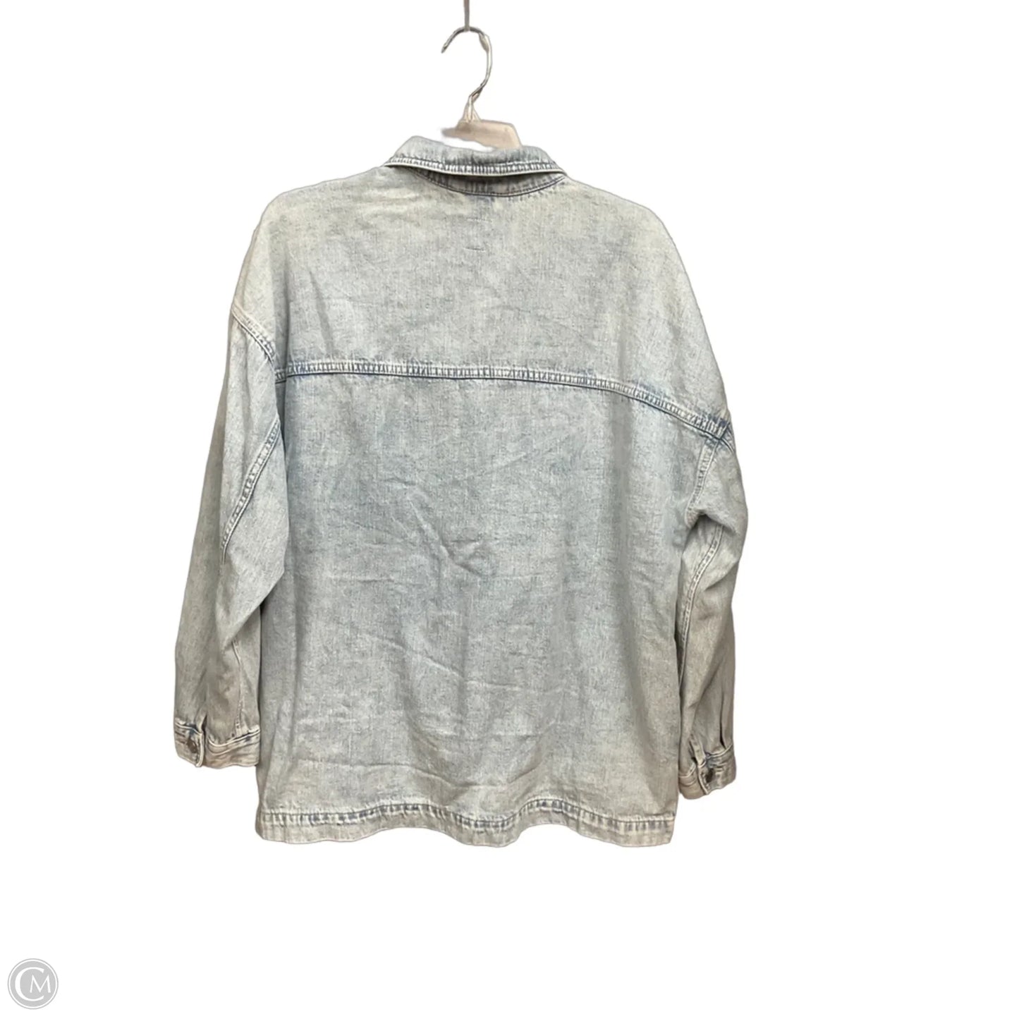 Jacket Denim By Gap In Blue Denim, Size: L