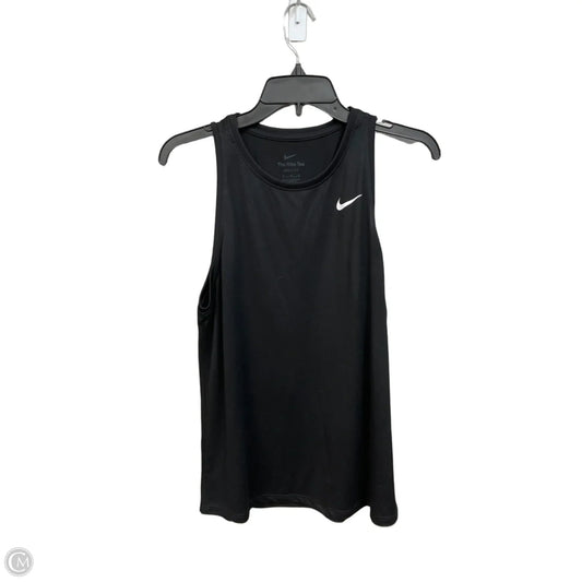 Athletic Tank Top By Nike Apparel In Black, Size: M