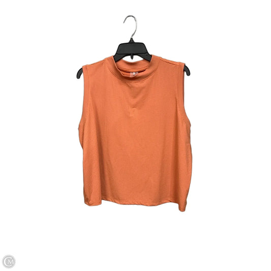 Athletic Top Short Sleeve By Calia In Orange, Size: Xl