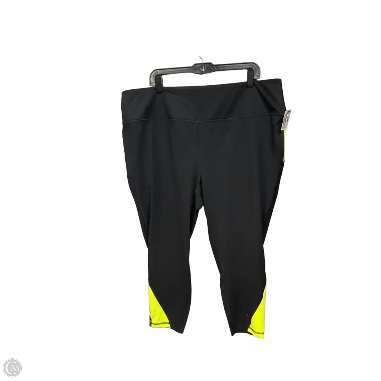 Athletic Capris By Torrid In Black & Green, Size: 4x