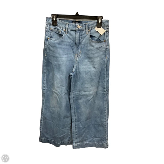 Jeans Cropped By Gap In Blue Denim, Size: 8