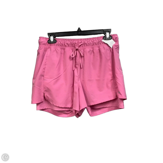 Athletic Shorts By Apana In Pink, Size: L