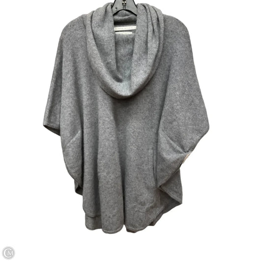 Poncho By Max Studio In Grey, Size: L