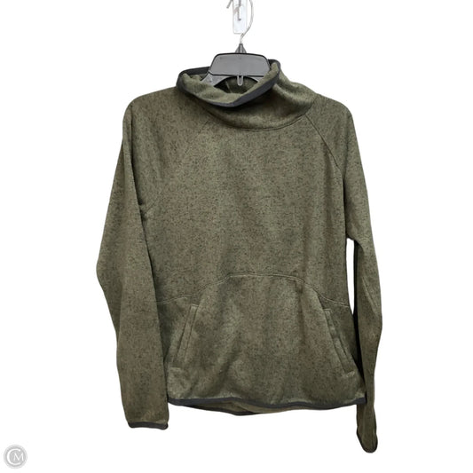 Athletic Sweatshirt Collar By Tek Gear In Green, Size: L