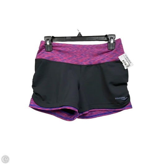 Athletic Shorts By Saucony In Black & Pink, Size: S