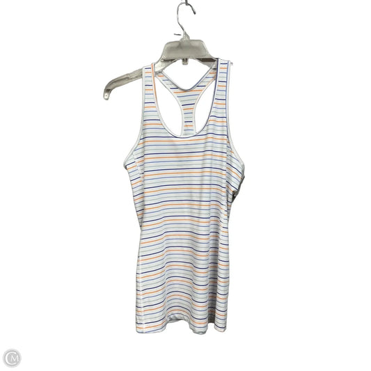 Athletic Tank Top By Brooks In Striped Pattern, Size: M