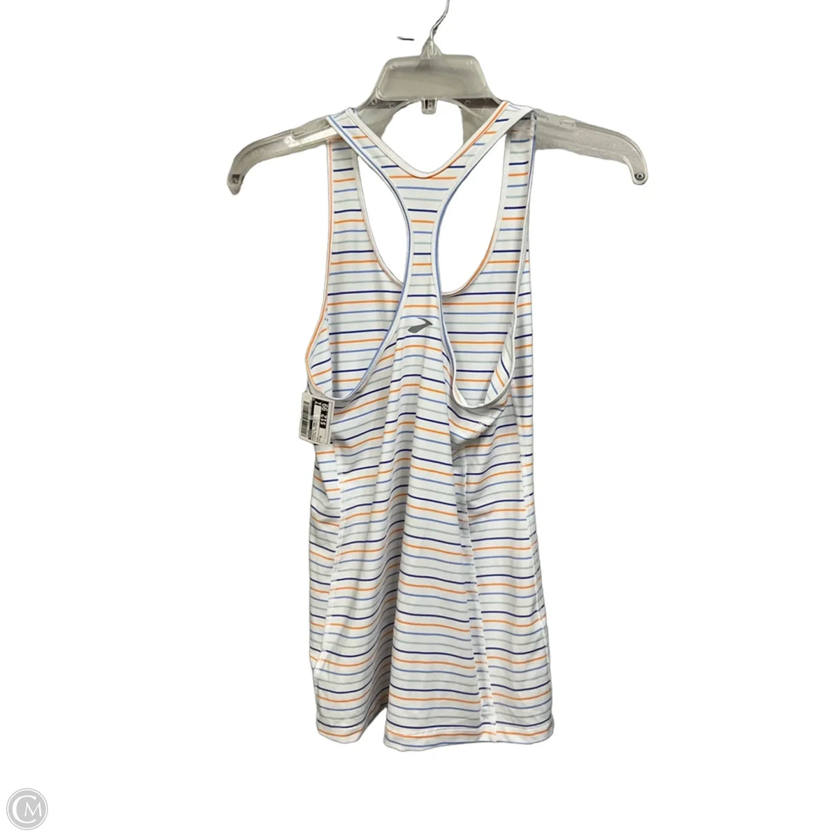 Athletic Tank Top By Brooks In Striped Pattern, Size: M