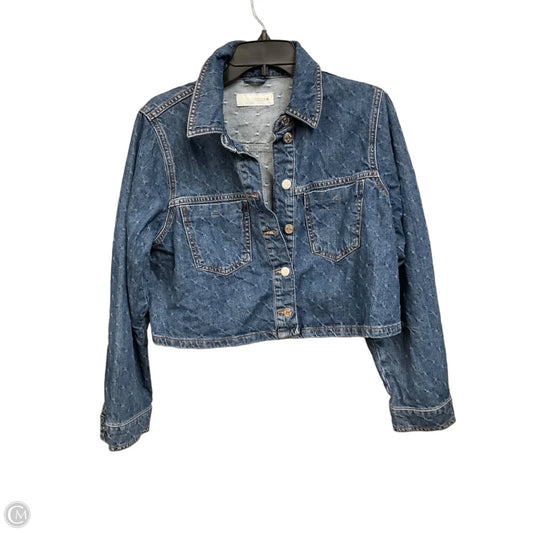 Jacket Denim By Zara In Blue Denim, Size: S