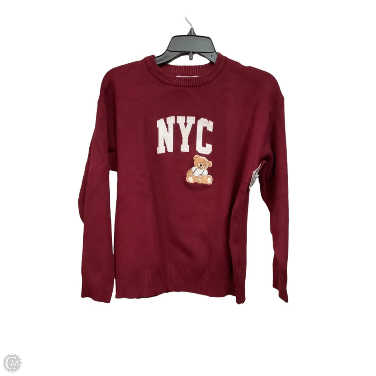 Sweater By Clothes Mentor In Maroon, Size: S