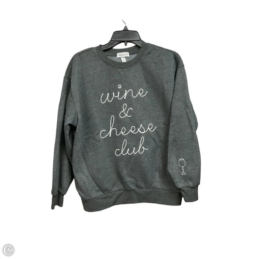 Sweatshirt Crewneck By Wildfox In Grey, Size: M