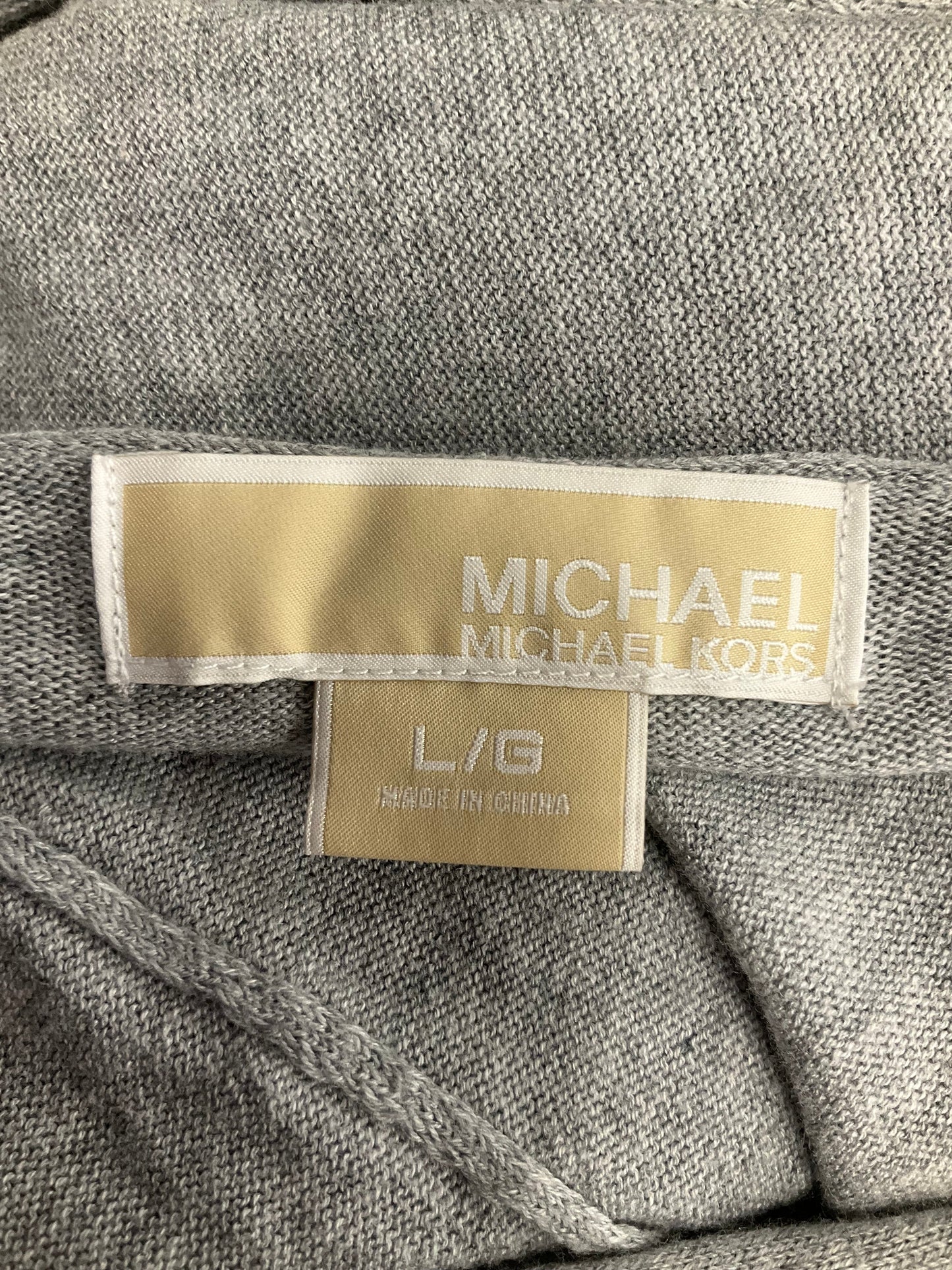 Cardigan By Michael Kors In Grey, Size: L