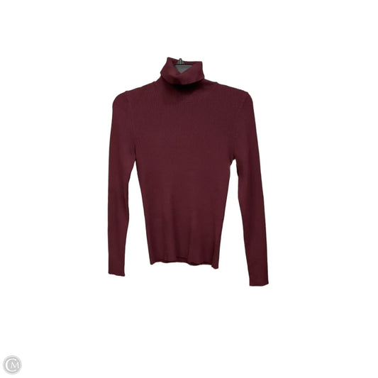Top Long Sleeve By Nine West Apparel In Maroon, Size: M