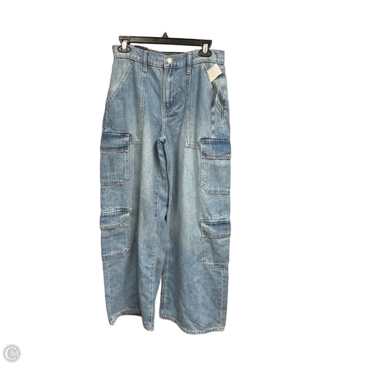 Jeans Wide Leg By Gap In Blue Denim, Size: 2