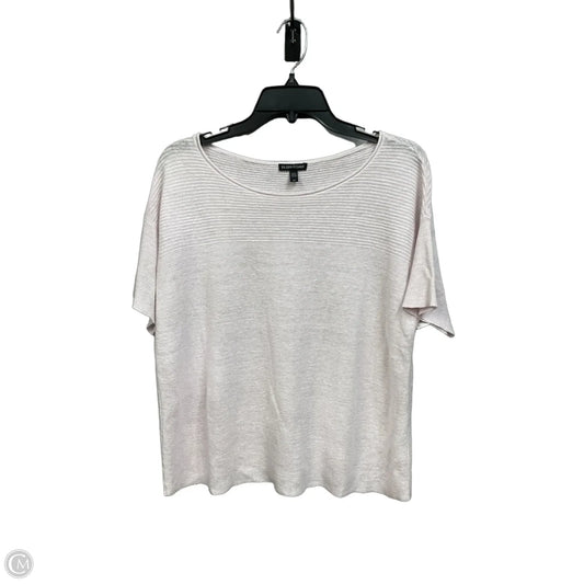 Top Short Sleeve By Eileen Fisher In Pink, Size: S