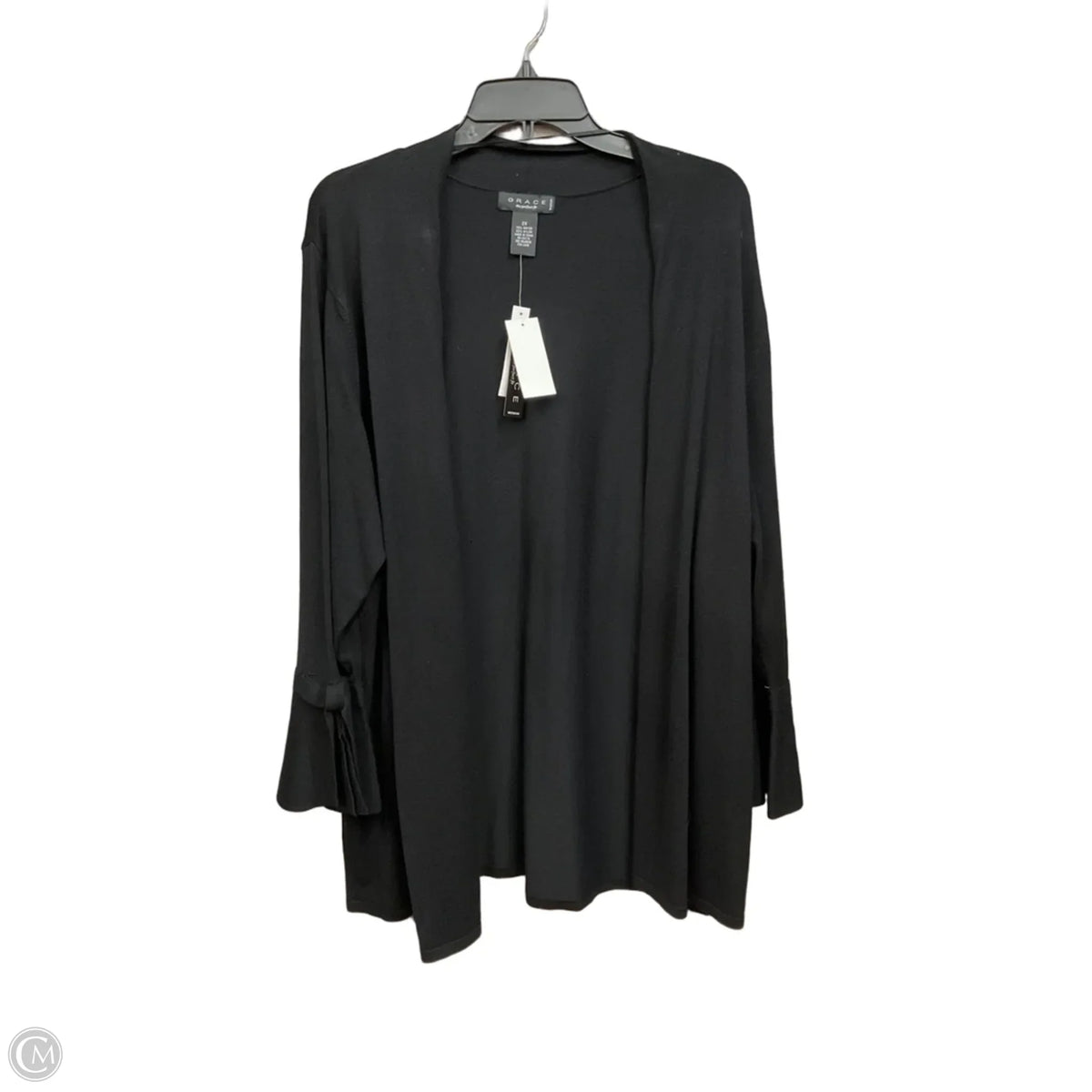 Cardigan By Grace In Black, Size: 2x