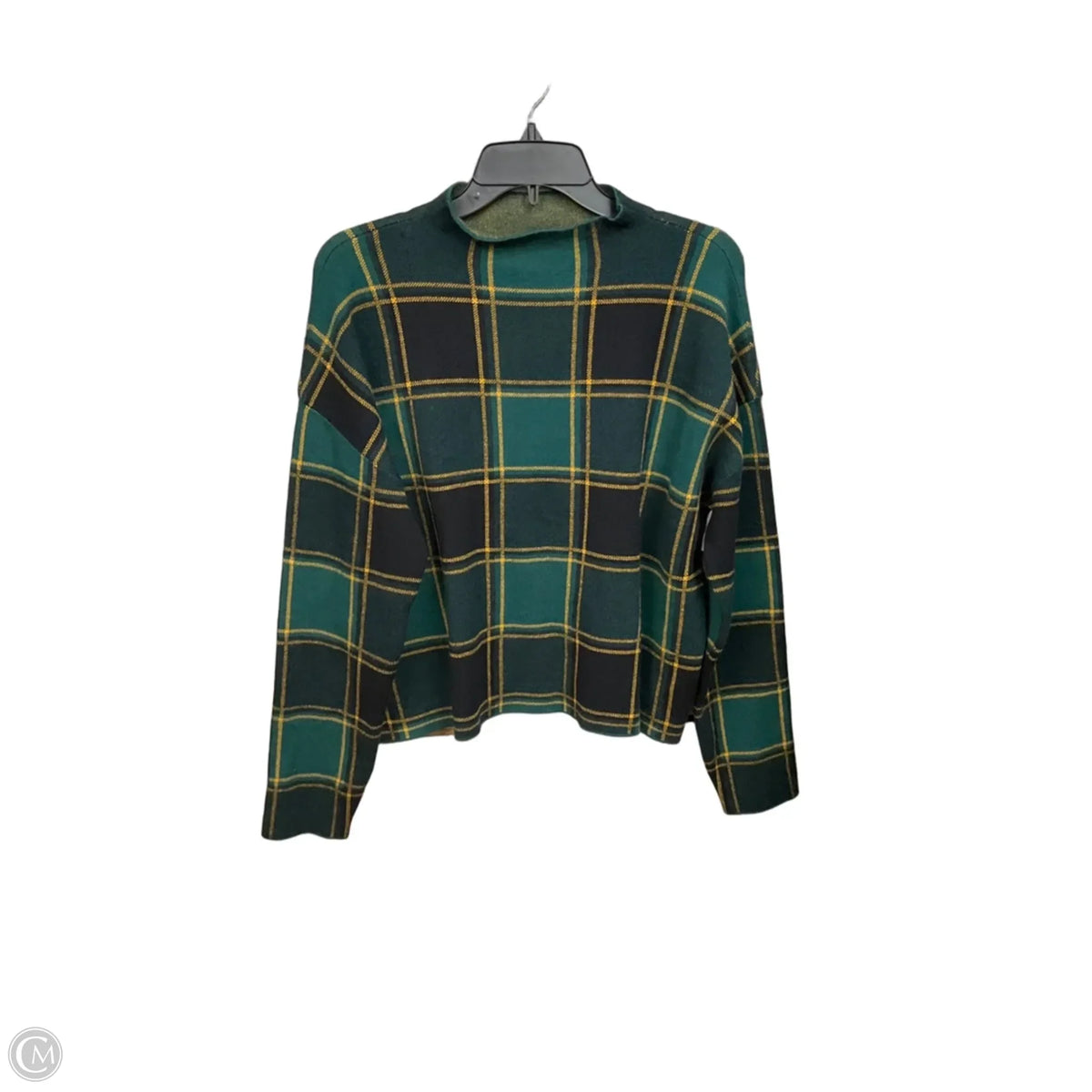 Sweater By Tahari In Plaid Pattern, Size: Xl