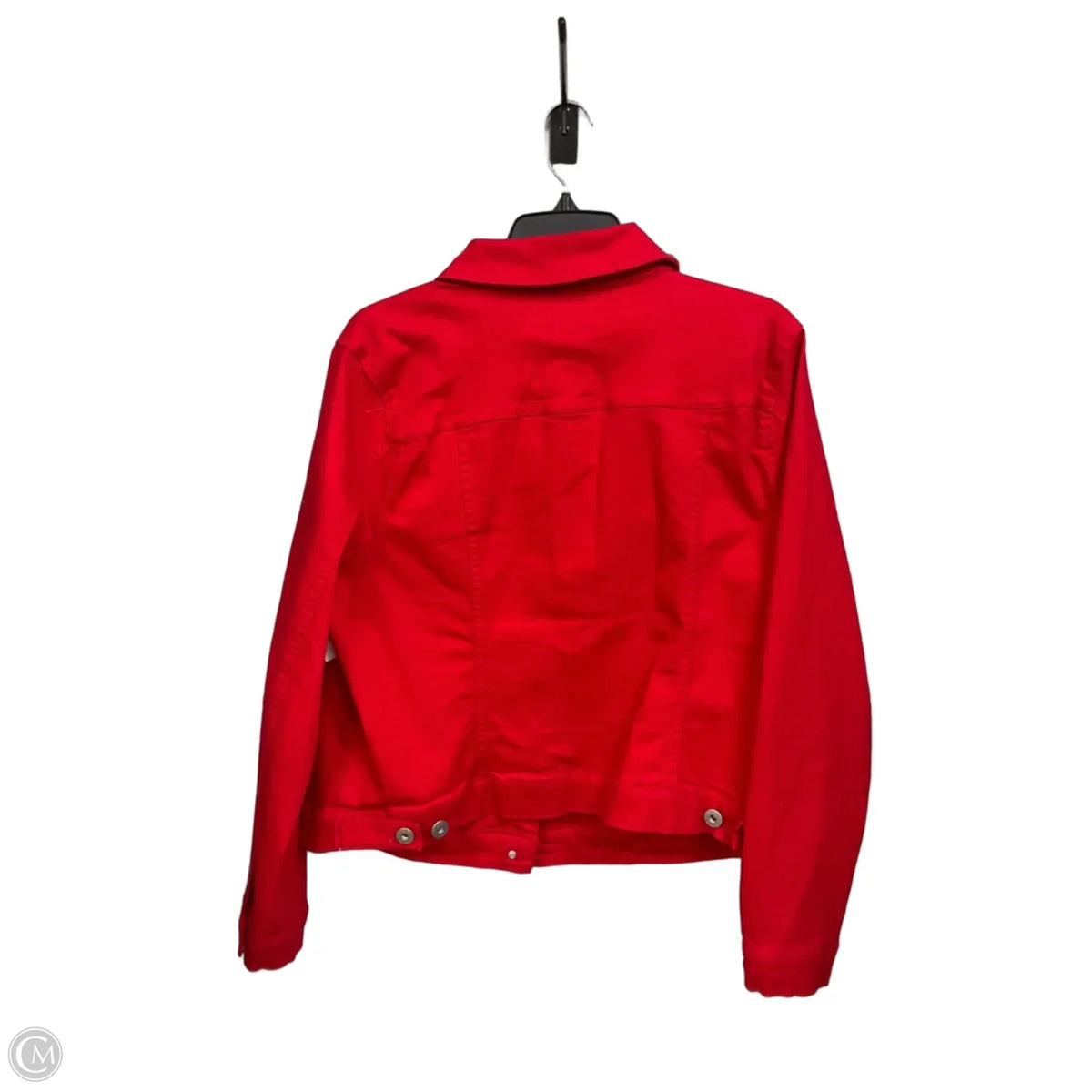 Jacket Denim By Torrid In Red Denim, Size: 1x