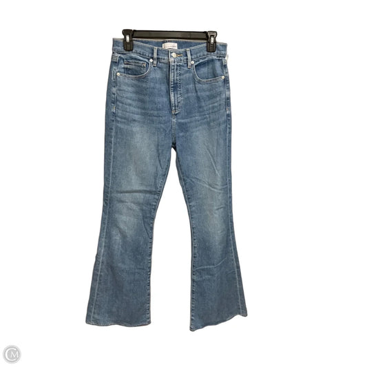 Jeans Flared By Loft In Blue Denim, Size: 4