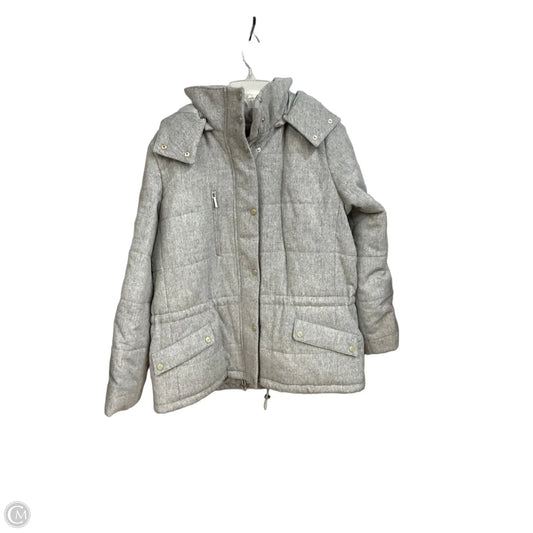 Coat Wool By Talbots In Grey, Size: Xl