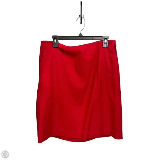 Skirt Midi By Talbots In Red, Size: 12