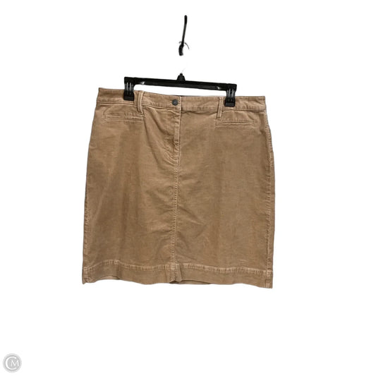 Skirt Midi By Talbots In Tan, Size: 14