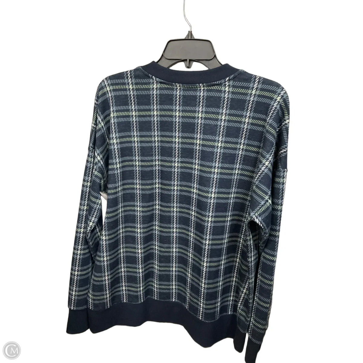 Top Long Sleeve By Andrew Marc In Plaid Pattern, Size: Xl