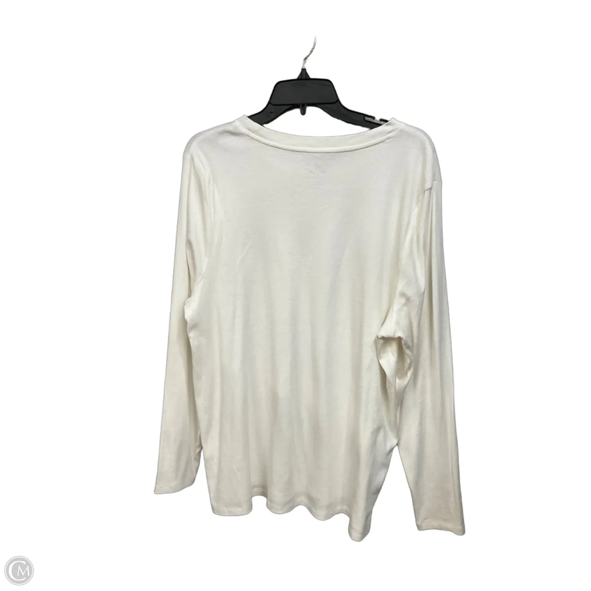 Top Long Sleeve Basic By Maurices In White, Size: 2x