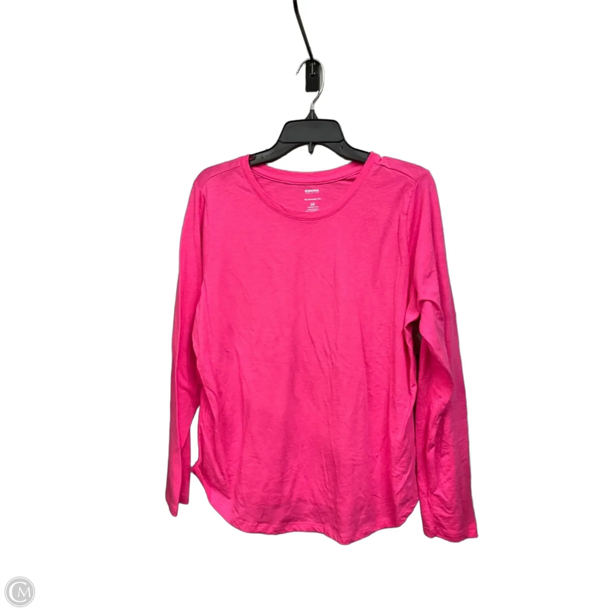 Top Long Sleeve Basic By Sonoma In Pink, Size: Xl