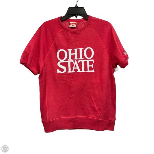Top Short Sleeve By Homage In Red, Size: M