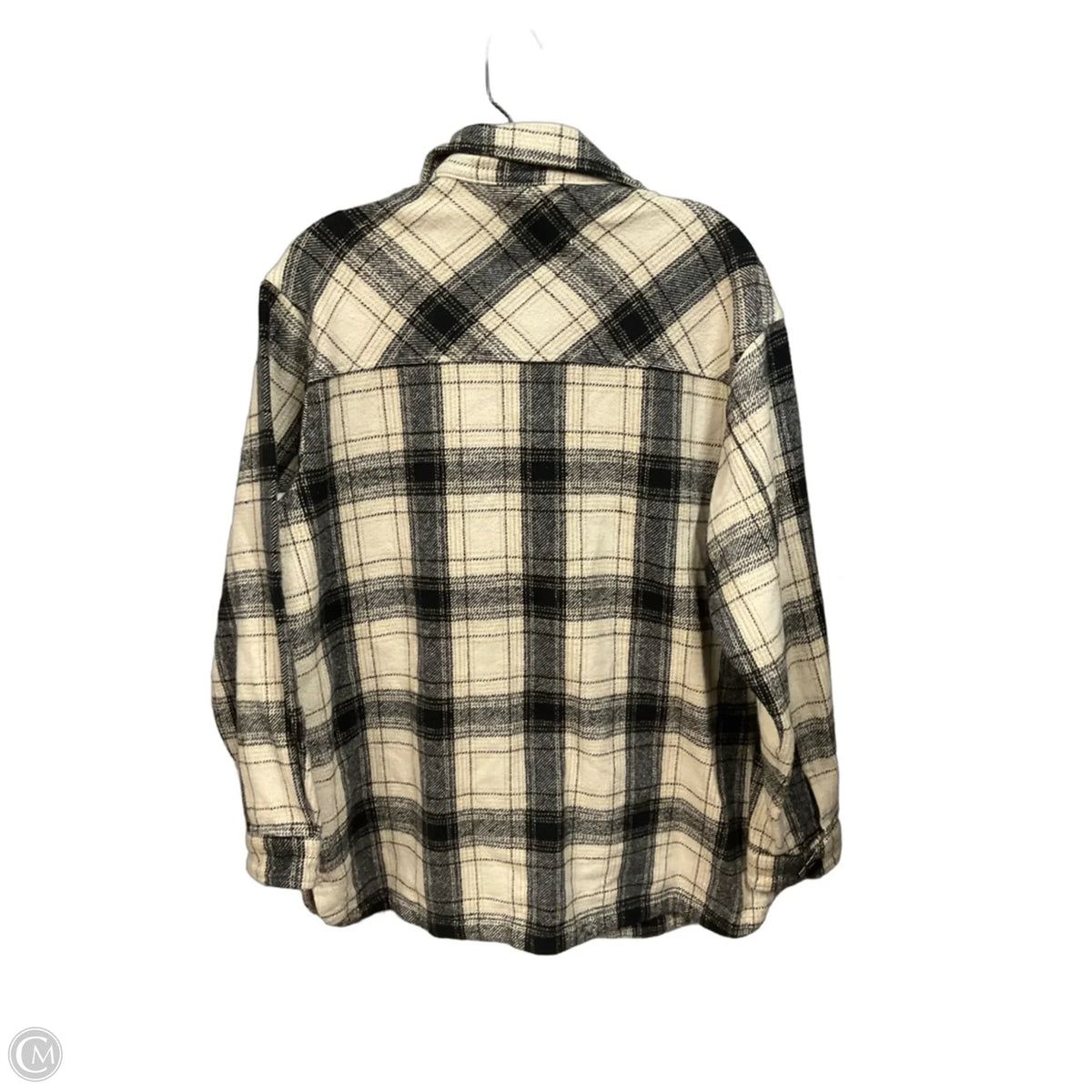 Jacket Shirt By Lucky Brand In Plaid Pattern, Size: S