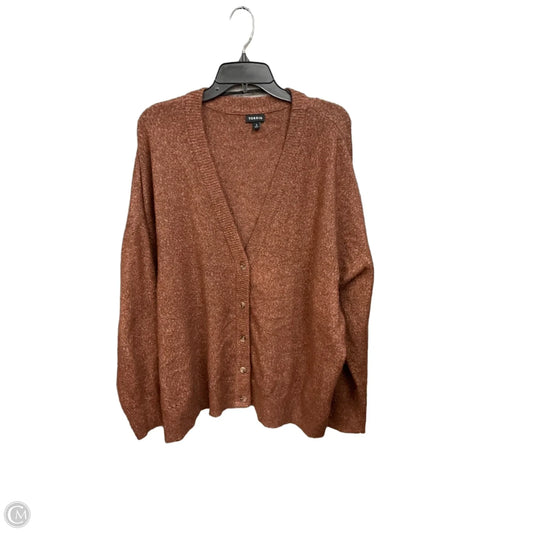 Sweater Cardigan By Torrid In Brown, Size: 3x