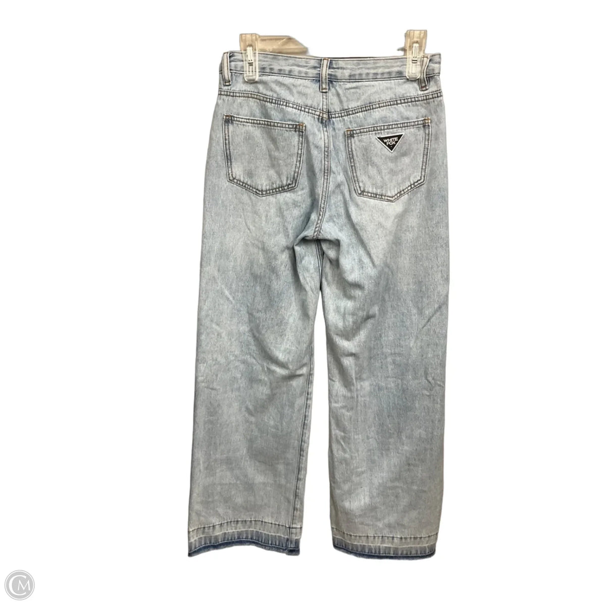Jeans Wide Leg By White Fox In Blue Denim, Size: 4