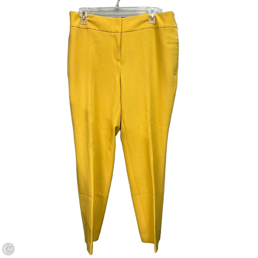 Pants Dress By Kasper In Yellow, Size: 10