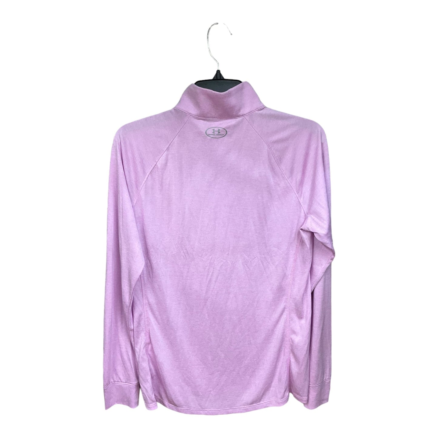 Pink Athletic Top Long Sleeve Collar Adidas, Size L