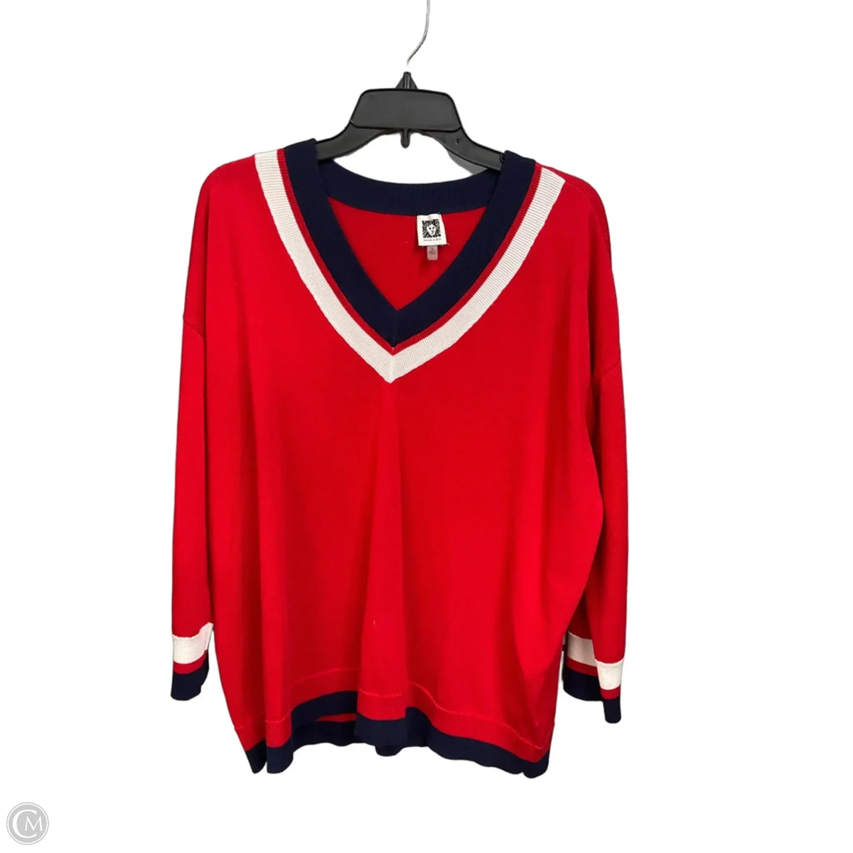 Sweater By Anne Klein In Red, Size: 2x