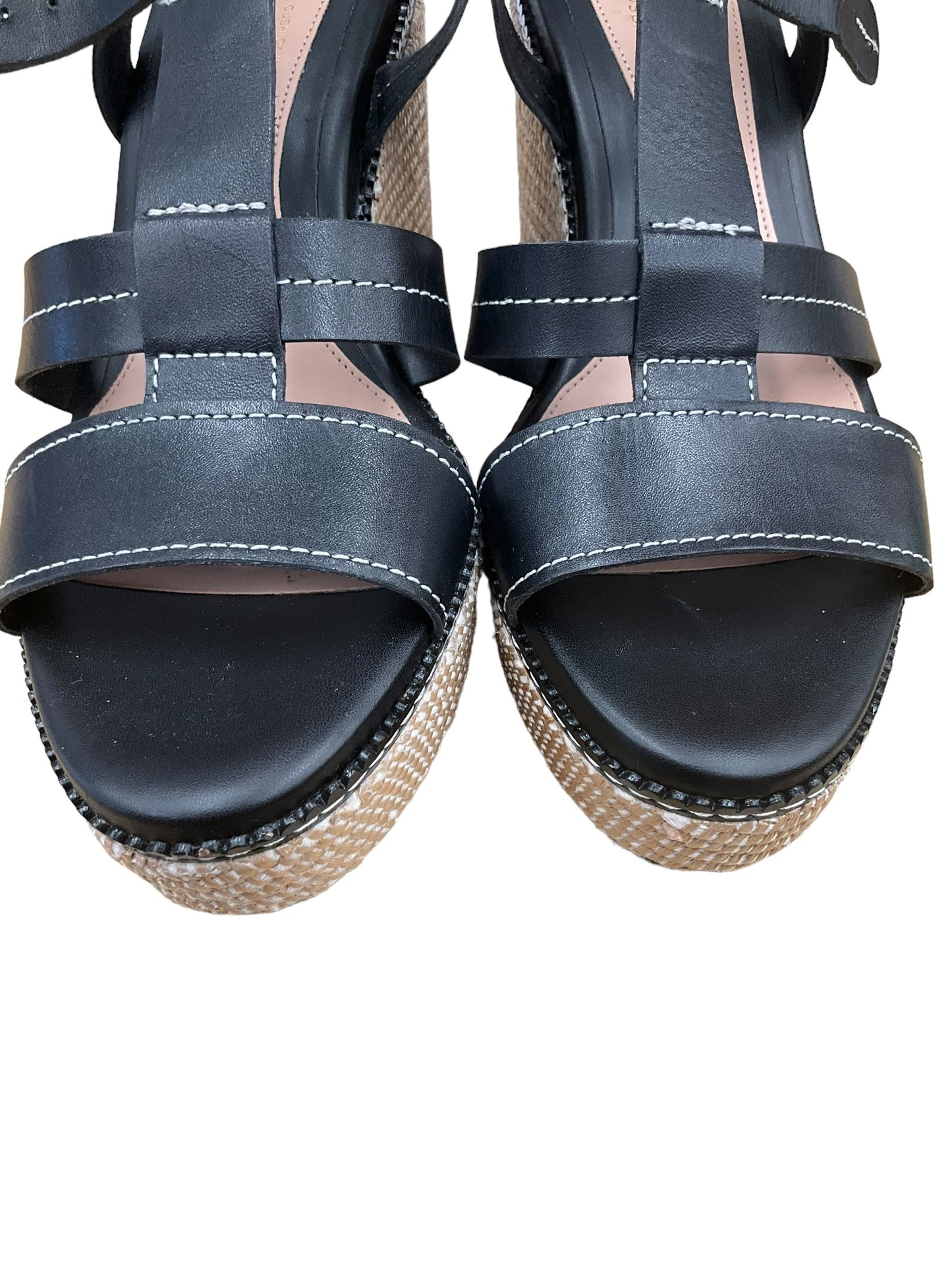 Black Sandals Heels Wedge Cole-haan, Size 8