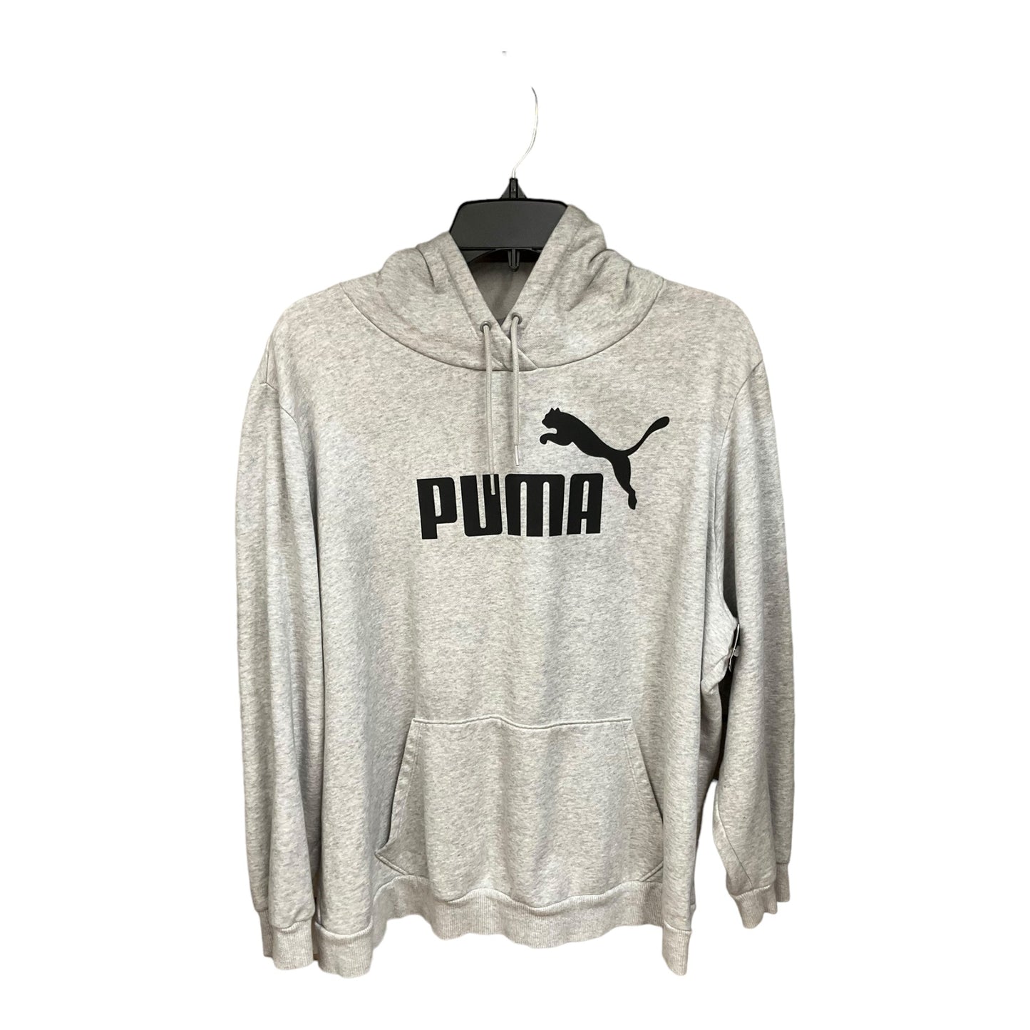 Grey Athletic Sweatshirt Hoodie Puma, Size 2x