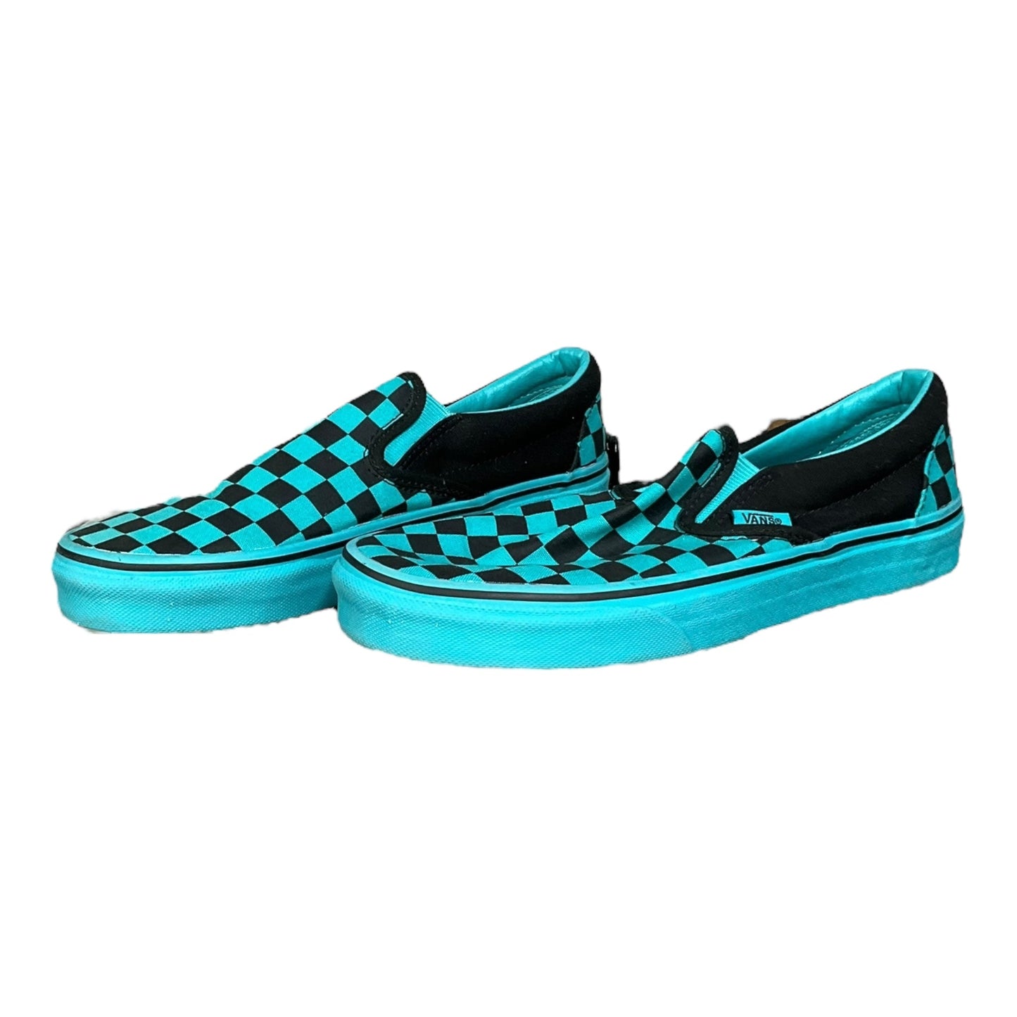 Teal Shoes Sneakers Vans, Size 8