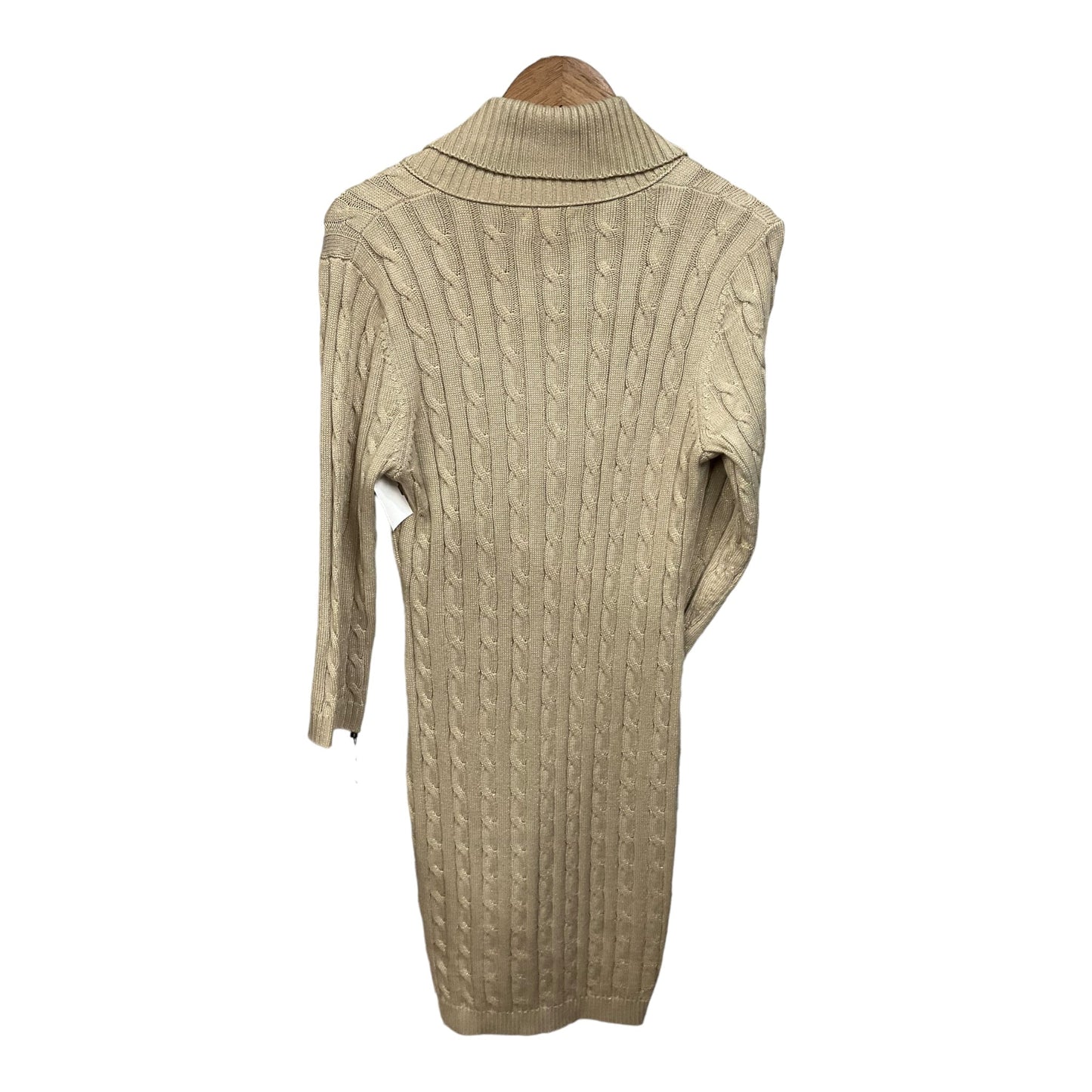 Dress Sweater By Calvin Klein In Gold, Size: M