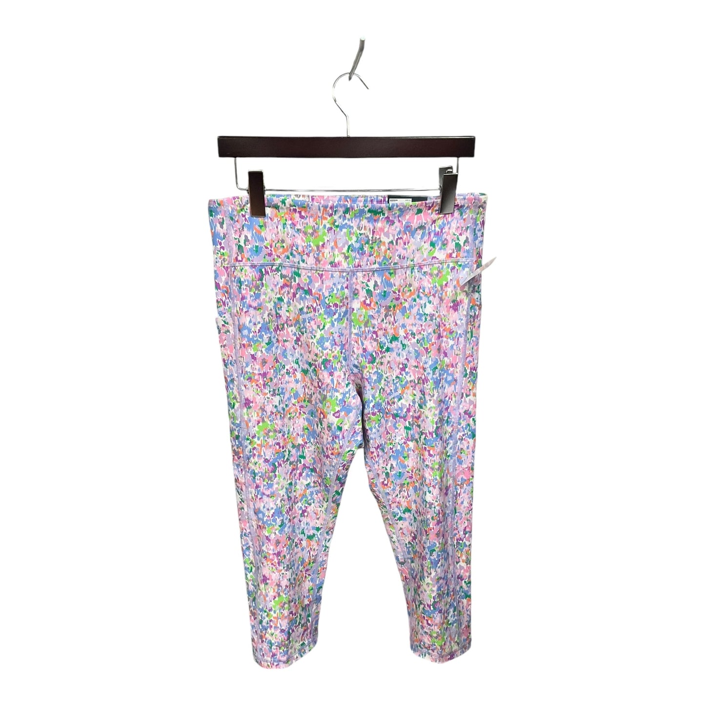 Athletic Capris By Tek Gear In Floral Print, Size: Xl