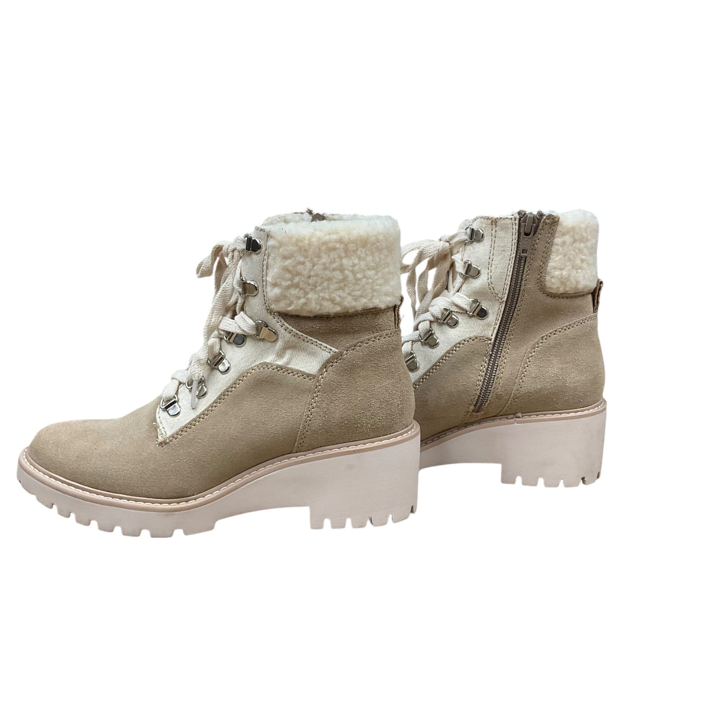 Boots Ankle Heels By Dolce Vita In Beige, Size: 8.5