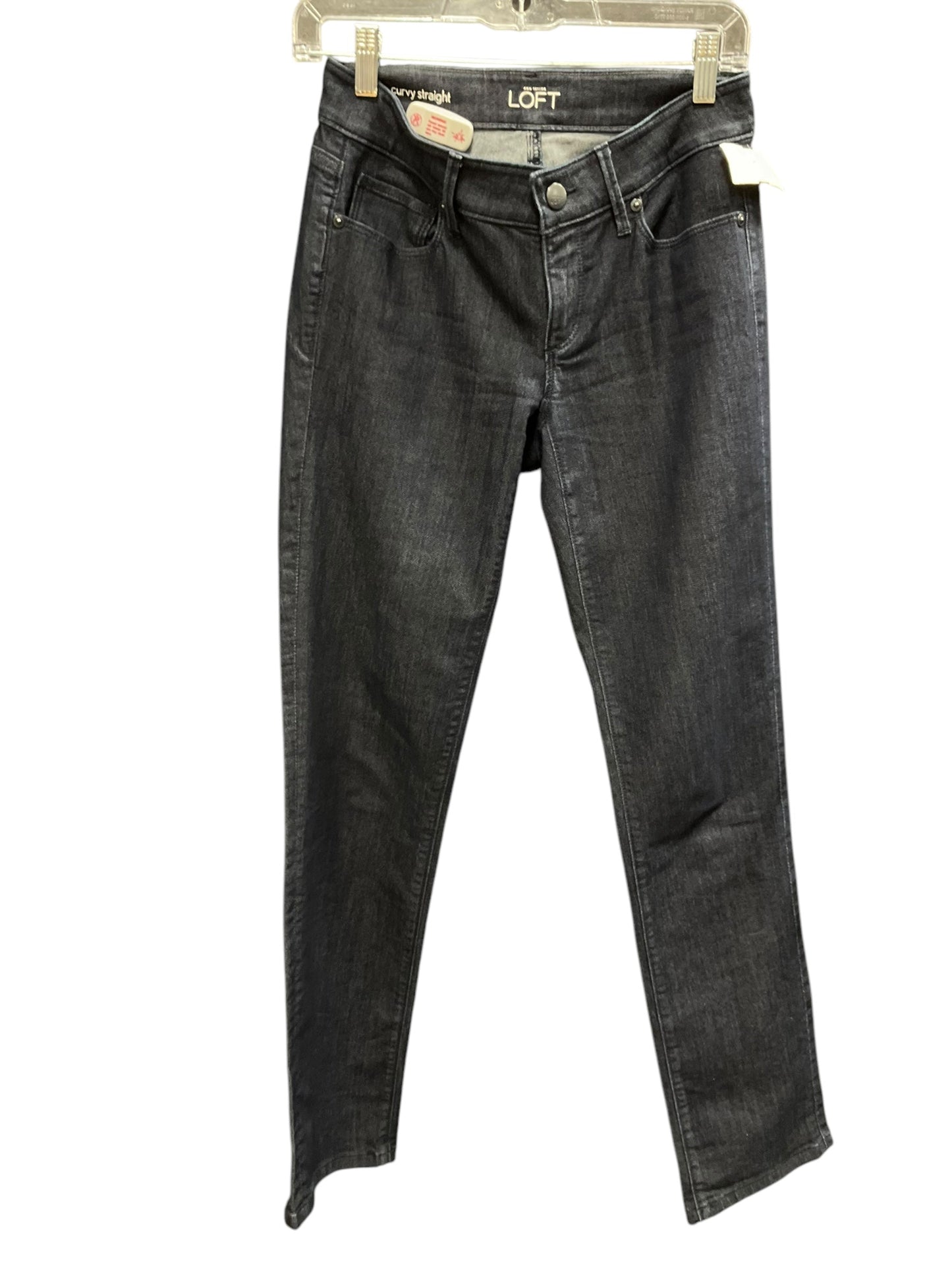 Jeans Straight By Loft In Denim Blue, Size: 0