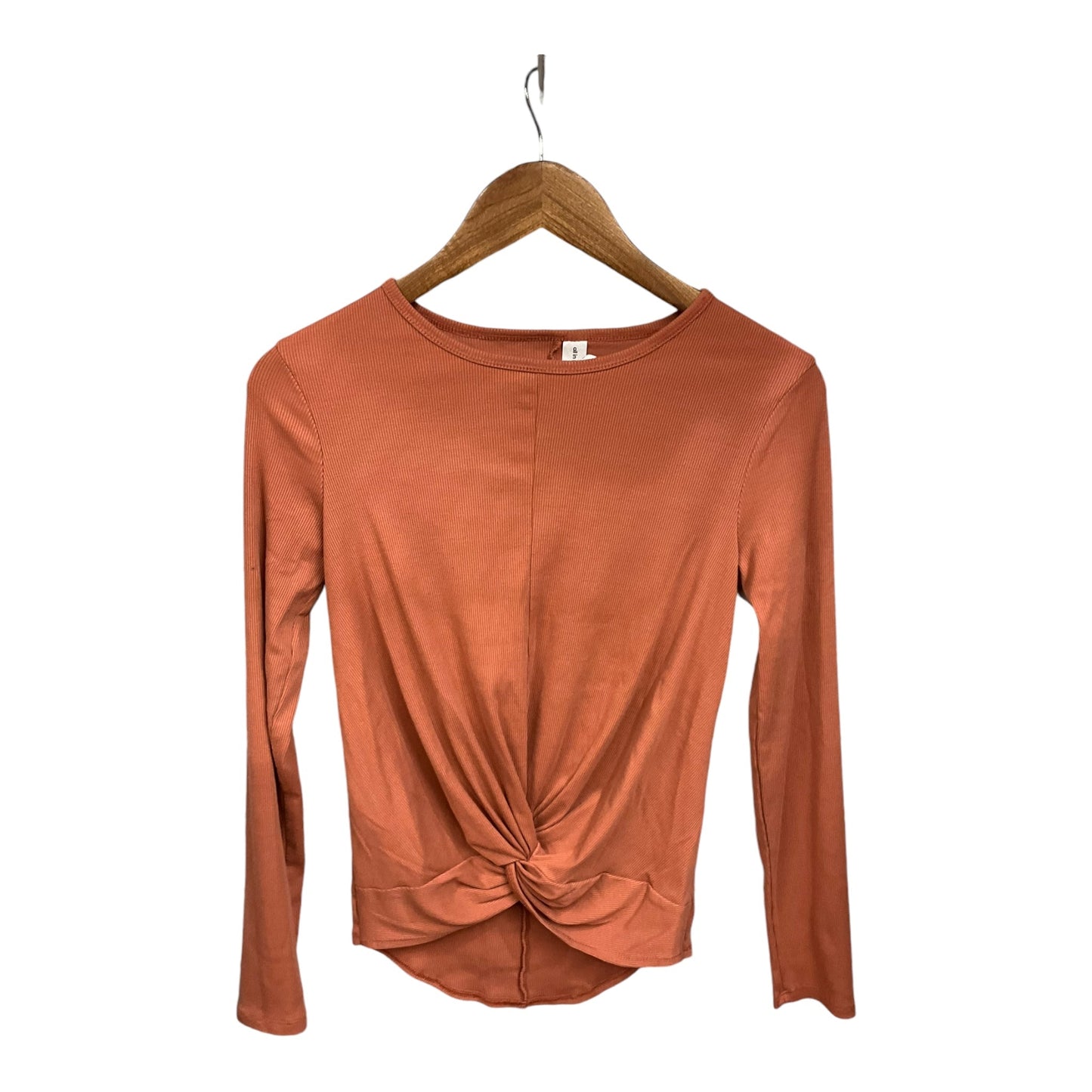 Athletic Top Long Sleeve Crewneck By All In Motion In Orange, Size: M